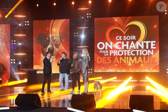 Exclusif - Phil Barney, Mario Ramsamy (du groupe Emile et Images) - Enregistrement de l'émission "Ce soir on chante pour la protection des animaux", présentée par E.Gossuin et J.Anthony, et diffusée le 17 août sur W9 © Christophe Clovis / Bestimage