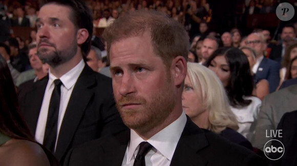 Le prince Harry, duc de Sussex et Meghan Markle, duchesse de Sussex, lors de la cérémonie des "ESPY Awards 2024" à Los Angeles, le 11 juillet 2024. 