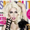 Lady Gaga en couverture de Comsopolitan Hongrie du mois d'avril
