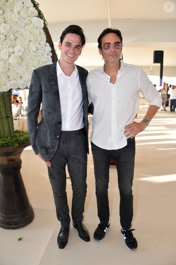 Exclusif - Anthony Delon et son frère Alain-Fabien Delon - Tente - People au dîner - Longines Paris Eiffel Jumping au Champ de Mars à Paris, France, le 5 juillet 2019. © Veeren Ramsamy/Bestimage