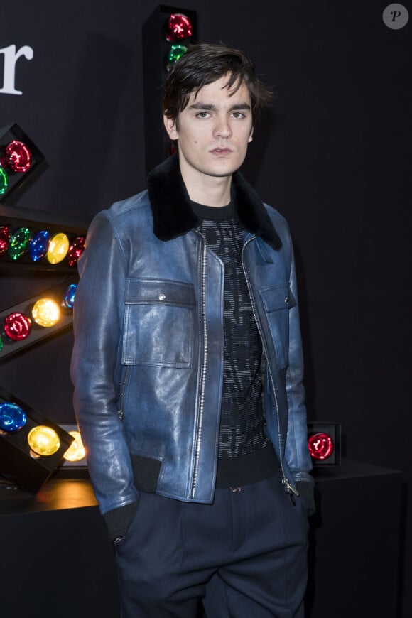 Alain-Fabien Delon - Photocall du défilé de mode Dior Homme Automne-Hiver 2018-2019 au Grand Palais à Paris, le 20 janvier 2018. © Olivier Borde/Bestimage