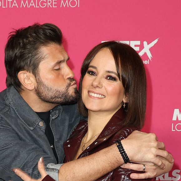 Christophe Beaugrand et Alizée (Alizée Jacotey) - Première du film "Mean Girls" au Grand Rex à Paris le 8 janvier 2024. © Coadic Guirec/Bestimage