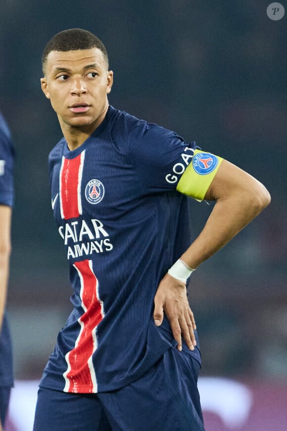 Kylian Mbappé - Dernier match de Kylian Mbappé (25 ans) avec le PSG en Ligue 1 Uber Eats lors de la rencontre "PSG-Toulouse" (1-3) au Parc des Princes à Paris le 12 mai 2024. © Cyril Moreau/Bestimage 