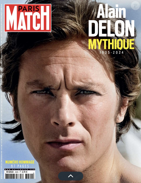 Couverture du hors-série de "Paris Match" consacré à Alain Delon