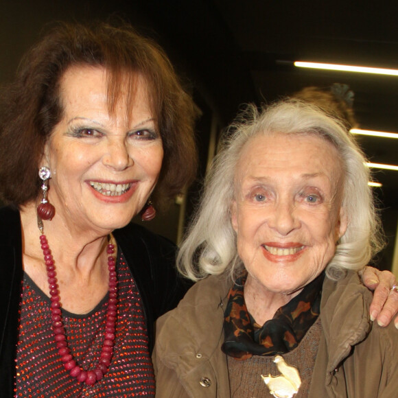 Claudia Cardinale et Micheline Presle - 11ème cérémonie des Prix Henri Langlois au studio 104 de la Maison de la Radio à Paris le 11 avril 2016. A cette occasion, Claudia Cardinale à fêté ses 60 ans de carrière lors de cette cérémonie à 3 jours de son 78ème anniversaire. © Philippe Baldini/ Bestimage