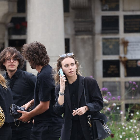 arrives at the funeral of Patrice Laffont at the Pere Lachaise cemetery on August 23, 2024 in Paris, France. Photo by Nasser Berzane/ABACAPRESS.COM