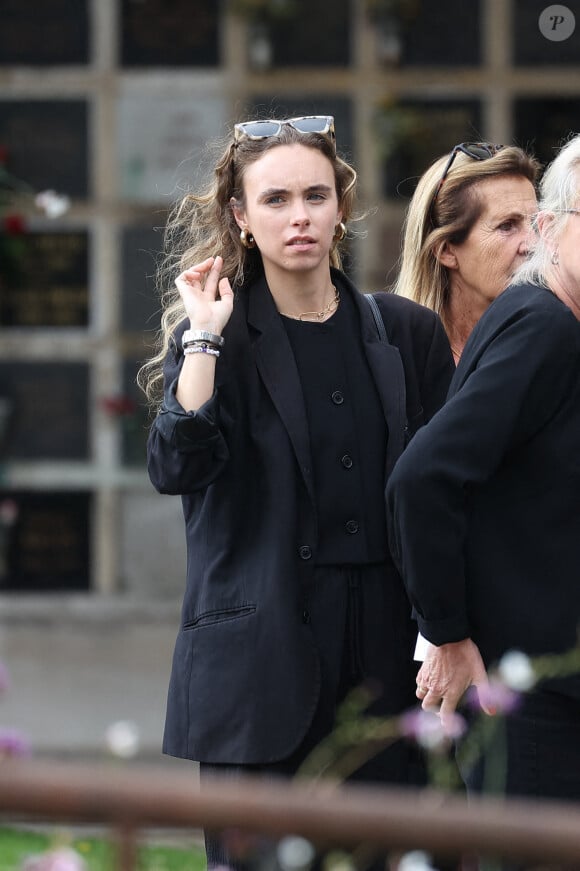 Mathilde Laffont arrives at the funeral of Patrice Laffont at the Pere Lachaise cemetery on August 23, 2024 in Paris, France. Photo by Nasser Berzane/ABACAPRESS.COM