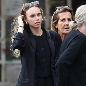 Mathilde Laffont arrives at the funeral of Patrice Laffont at the Pere Lachaise cemetery on August 23, 2024 in Paris, France. Photo by Nasser Berzane/ABACAPRESS.COM