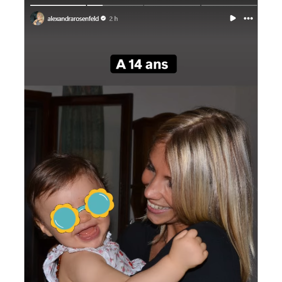 De sa période bébé
Alexandra Rosenfeld fête les 14 ans de sa fille Ava. Instagram