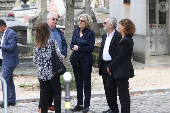 Marie Ange Nardi arrive aux funérailles de Patrice Laffont au cimetière du Père Lachaise le 23 août 2024 à Paris, France. Photo par Nasser Berzane/ABACAPRESS.COM