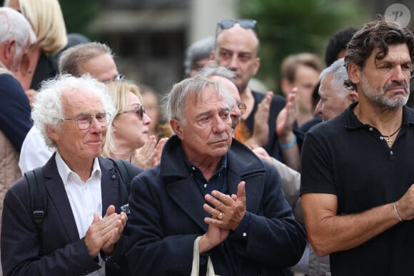 Alain Bougrain-Dubourg arrive aux funérailles de Patrice Laffont au cimetière du Père Lachaise le 23 août 2024 à Paris, France. Photo par Nasser Berzane/ABACAPRESS.COM