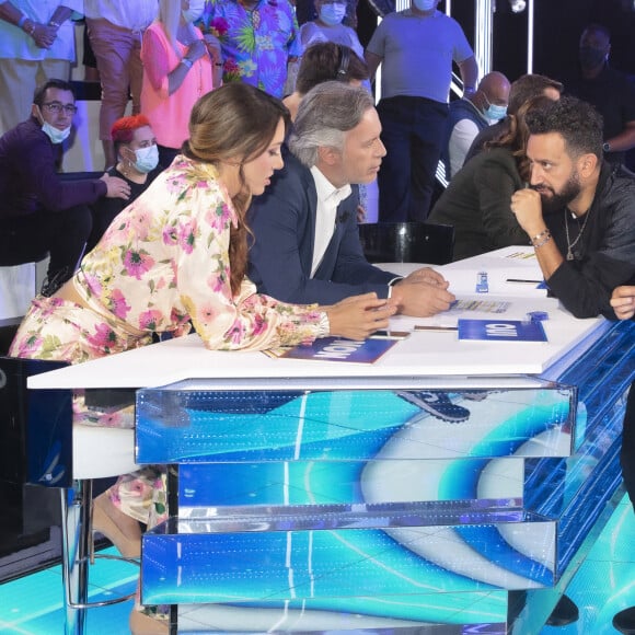 Chroniqueur emblématique présent depuis dans l'émission depuis 2010
Exclusif - Delphine Wespiser (Miss France 2012), Jean-Michel Maire, Cyril Hanouna - TPMP (Touche Pas à Mon Poste) présenté par Cyril Hanouna, qui tente de réconcilier Sylvie Ortega, Loana Petrucciani et Eryl Prayer, diffusée en direct le 23 Septembre 2021 sur C8 - Paris le 23 Septembre 2021 © Jack Tribeca / Bestimage