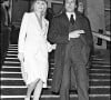 Archives - Alain Delon avec son ex-compagne Mireille Darc au Festival du film à Paris.