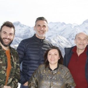 Laurent Ournac, Patrick Guérineau, Candiie, Patrick Paroux, Thierry Heckendorn de Camping Paradis - Photocall lors du 22ème Festival des créations télévisuelles de Luchon. © Christophe Aubert via Bestimage