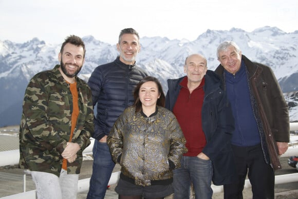 Laurent Ournac, Patrick Guérineau, Candiie, Patrick Paroux, Thierry Heckendorn de Camping Paradis - Photocall lors du 22ème Festival des créations télévisuelles de Luchon. © Christophe Aubert via Bestimage