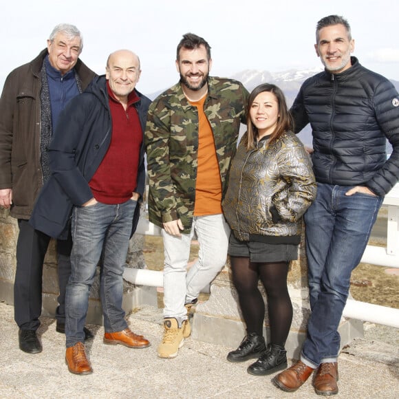 Thierry Heckendorn, Patrick Paroux ,Candiie, Laurent Ournac, Patrick Guérineau de Camping Paradis - Photocall lors du 22ème Festival des créations télévisuelles de Luchon. © Christophe Aubert via Bestimage