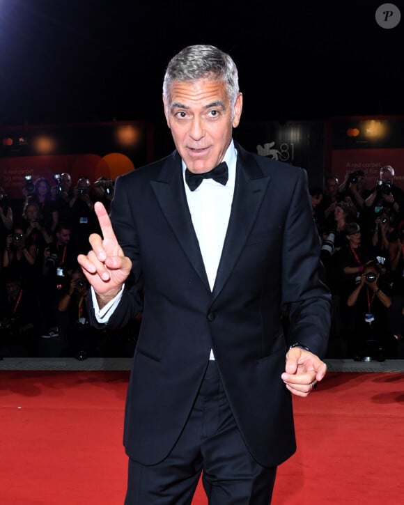 George Clooney à la projection de "Wolfs" lors du 81ème festival international du film de Venise, la Mostra le 1er septembre 2024.