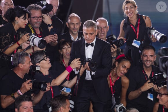 George Clooney à la projection de "Wolfs" lors du 81ème festival international du film de Venise, la Mostra le 1er septembre 2024.