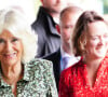 Ce mardi 3 septembre, c'est seule qu'elle s'est rendue au nouveau centre de cancérologie Dyson au Royal United Hospitals de Bath. 
La reine Camilla arrive pour une visite afin d'inaugurer le nouveau Dyson Cancer Centre au Royal United Hospitals Bath NHS Foundation Trust, à Combe Park, Bath, Royaume-Uni, le 3 septembre 2024. Photo by Ben Birchall/PA Wire/ABACAPRESS.COM