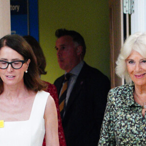 La reine Camilla arrive pour une visite afin d'inaugurer le nouveau Dyson Cancer Centre au Royal United Hospitals Bath NHS Foundation Trust, à Combe Park, Bath, Royaume-Uni, le 3 septembre 2024. Photo by Ben Birchall/PA Wire/ABACAPRESS.COM