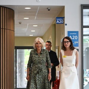 Camilla Parker Bowles, reine consort d'Angleterre inaugure le centre de cancerologie Dyson à Bath, Somerset au Royaume-Uni le 3 septembre 2024. 