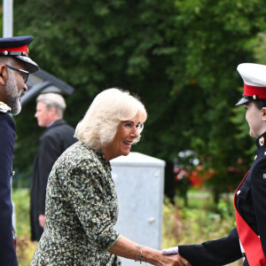 Camilla Parker Bowles, reine consort d'Angleterre inaugure le centre de cancerologie Dyson à Bath, Somerset au Royaume-Uni le 3 septembre 2024. 