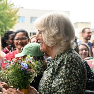 Camilla Parker Bowles, reine consort d'Angleterre inaugure le centre de cancerologie Dyson à Bath, Somerset au Royaume-Uni le 3 septembre 2024. 