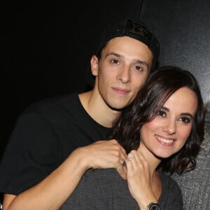 La chanteuse Alizée est maman pour la deuxième fois d'une petite fille prénommée Maggy - Exclusif - Prix Spécial - No Web No Blog - Grégoire Lyonnet et sa compagne Alizée - People et Backstage - Dernière du spectacle de Brahim Zaibat "Rock It All Tour" à l'Olympia à Paris. Le 1er décembre 2015 © Denis Guignebourg / Bestimage 