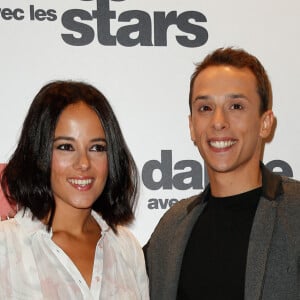 Alizee et Grégoire Lyonnet lors du photocall de la saison 4 de 'Danse Avec Les Stars' au siège de TF1 à Paris, le 10 septembre 2013. Photo par Jerome Domine/ABACAPRESS.COM