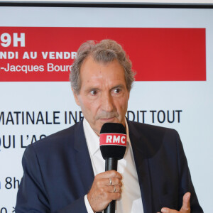 Jean-Jacques Bourdin - Conférence de presse de rentrée 2019-2020 de RMC, RMC Sport et BFM TV à Altice Campus à Paris le 28 août 2019. © Christophe Clovis / Bestimage