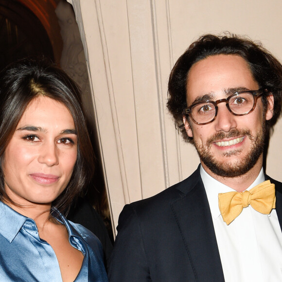 Thomas Hollande et Emilie Tran Nguyen lors de la soirée de la 8ème édition des GQ Hommes de l'Année 2017 au Trianon à Paris, France, le 15 novembre 2017. © Coadic Guirec/Bestimage