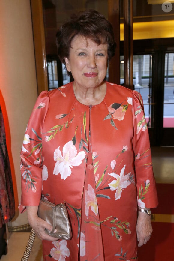 Exclusif - Roselyne Bachelot - Dîner des Mécènes au théâtre des Champs-Elysées pour le traditionnel dîner sur scène qui marquait les 11 ans de la création du Cercle des Mécènes à Paris le 3 mai 2024. © Bertrand Rindoff / Bestimage 