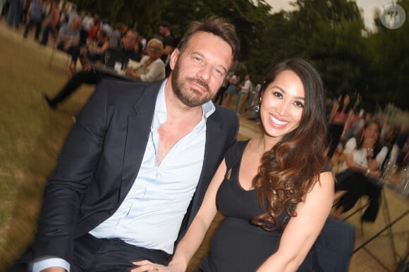 Exclusif - Samuel Le Bihan et son ex-compagne Angela (enceinte) - Backstage du Grand concert de Musique classique du 14 juillet au Champs de Mars à Paris. Le 14 juillet 2018 © Guirec-Gorassini-Veeren / Bestimage 