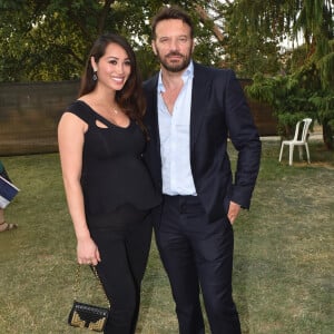 Exclusif - Samuel Le Bihan et son ex-compagne Angela (Enceinte) - Backstage du Grand concert de Musique classique du 14 juillet au Champs de Mars à Paris. Le 14 juillet 2018 © Guirec-Gorassini-Veeren / Bestimage 