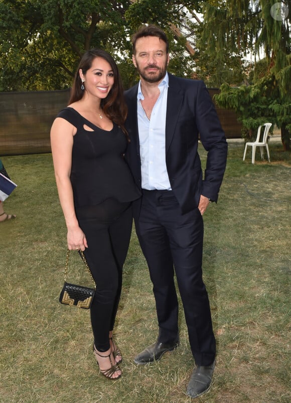 Exclusif - Samuel Le Bihan et son ex-compagne Angela (Enceinte) - Backstage du Grand concert de Musique classique du 14 juillet au Champs de Mars à Paris. Le 14 juillet 2018 © Guirec-Gorassini-Veeren / Bestimage 