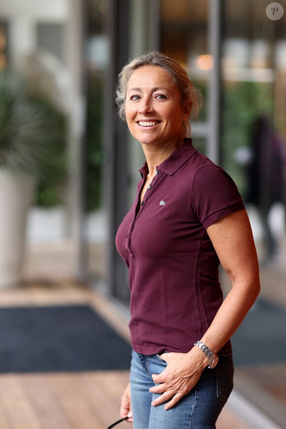 Anne-Sophie Lapix - Célébrités au village des Internationaux de France de tennis de Roland Garros 2024 à Paris le 2 juin 2024. © Jacovides / Moreau / Bestimage