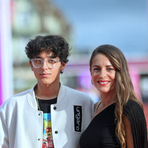 Audrey Dana et son enfant assistent à la cérémonie d'ouverture du 49e Festival du film américain de Deauville le 01 septembre 2023 à Deauville, France. Photo par Franck Castel/ABACAPRESS.COM