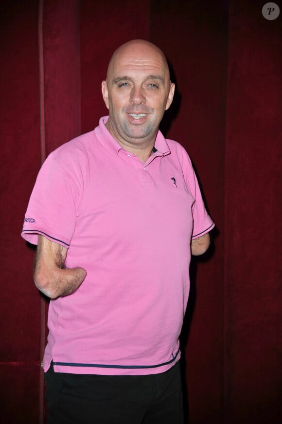 Philippe Croizon a l'avant-premiere de la serie "Vestiaires" au cinema Gaumont Opera a Paris. Le 4 novembre 2013