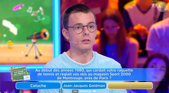 Emilien, champion des "12 Coups de midi" sur TF1.