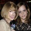 Anna Wintour et Emma Watson à la soirée Vogue à New York le 25 mars 2010
