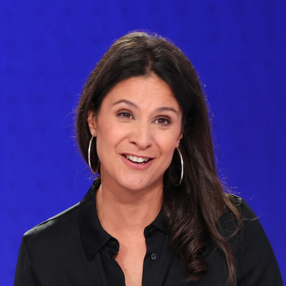 Apolline de Malherbe lors de la conférence de presse de rentrée BFM TV. - RMC du groupe Altice France à Paris, France, le 31 août. © Coadic Guirec/Bestimage 