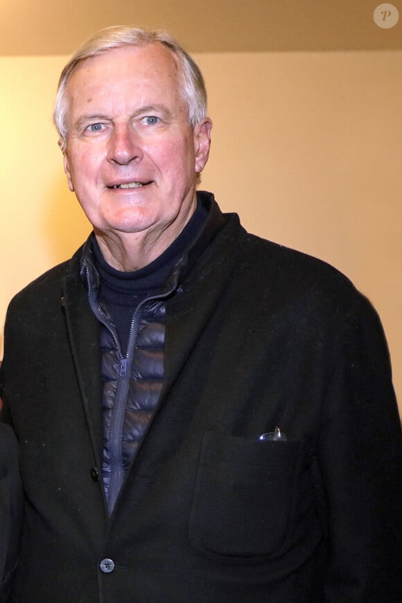 Michel Barnier à la soirée de la sortie du nouveau livre de Emmanuelle de Boysson, "Un coup au coeur", à Paris, France, le 15 janvier 2024. © Cédric Perrin/Bestimage 