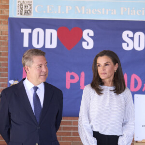 La reine Letizia d'Espagne lors de l'ouverture de l'année scolaire 2024/2025 à Azuqueca de Henares. Le 11 septembre 2024 © Jack Abuin / Zuma Press / Bestimage 