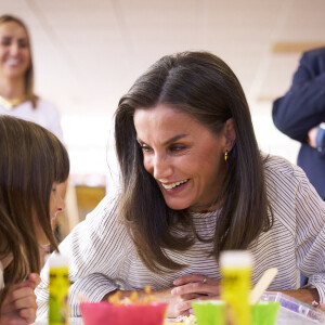 La reine Letizia d'Espagne lors de l'ouverture de l'année scolaire 2024/2025 à Azuqueca de Henares. Le 11 septembre 2024 © Jack Abuin / Zuma Press / Bestimage 