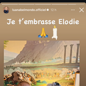 Luana Belmondo a publié une story sur Instagram pour rendre hommage à son ex belle-mère