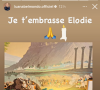 "Je t'embrasse Elodie", a-t-elle écrit sobrement sur Instagram
Hommage des membres de la famille à Elodie Constantin