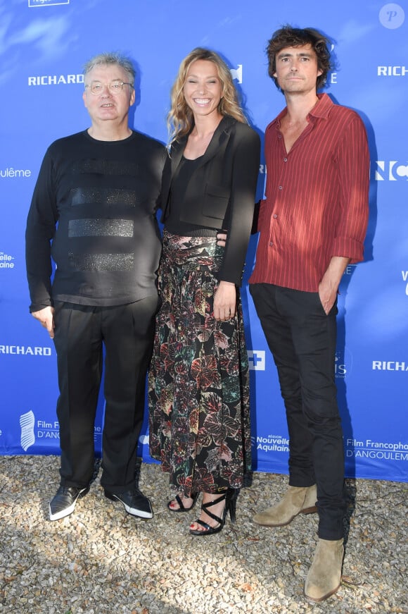 Dominique Besnehard, Laura Smet et Nicolas Herman lors du premier jour de la 11ème édition du festival du Film Francophone d'Angoulême, France, le 21 août 2018. © Coadic Guirec/Bestimage