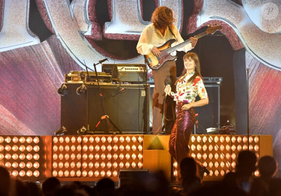 Clara Luciani en concert au Nice Jazz Festival 2022 sur la scène de la place Masséna à Nice. Le 16 juillet 2022 © Bruno Bebert / Bestimage