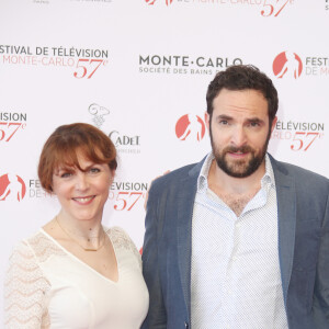 Anne-Élisabeth Blateau et David Mora lors de l'ouverture de la 57ème édition du Festival de la Télévision de Monte-Carlo le 16 juin 2017. © Denis Guignebourg / Bestimage 