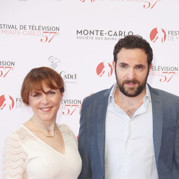 Anne-Élisabeth Blateau et David Mora lors de l'ouverture de la 57ème édition du Festival de la Télévision de Monte-Carlo le 16 juin 2017. © Denis Guignebourg / Bestimage 